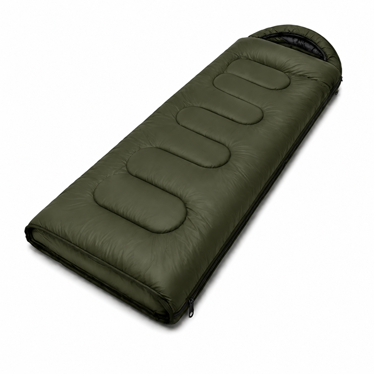 Sac de couchage vert TrekSleep randonnée bivouac compact