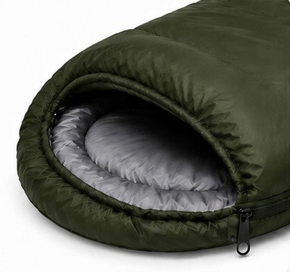 Sac de couchage vert TrekSleep randonnée bivouac compact